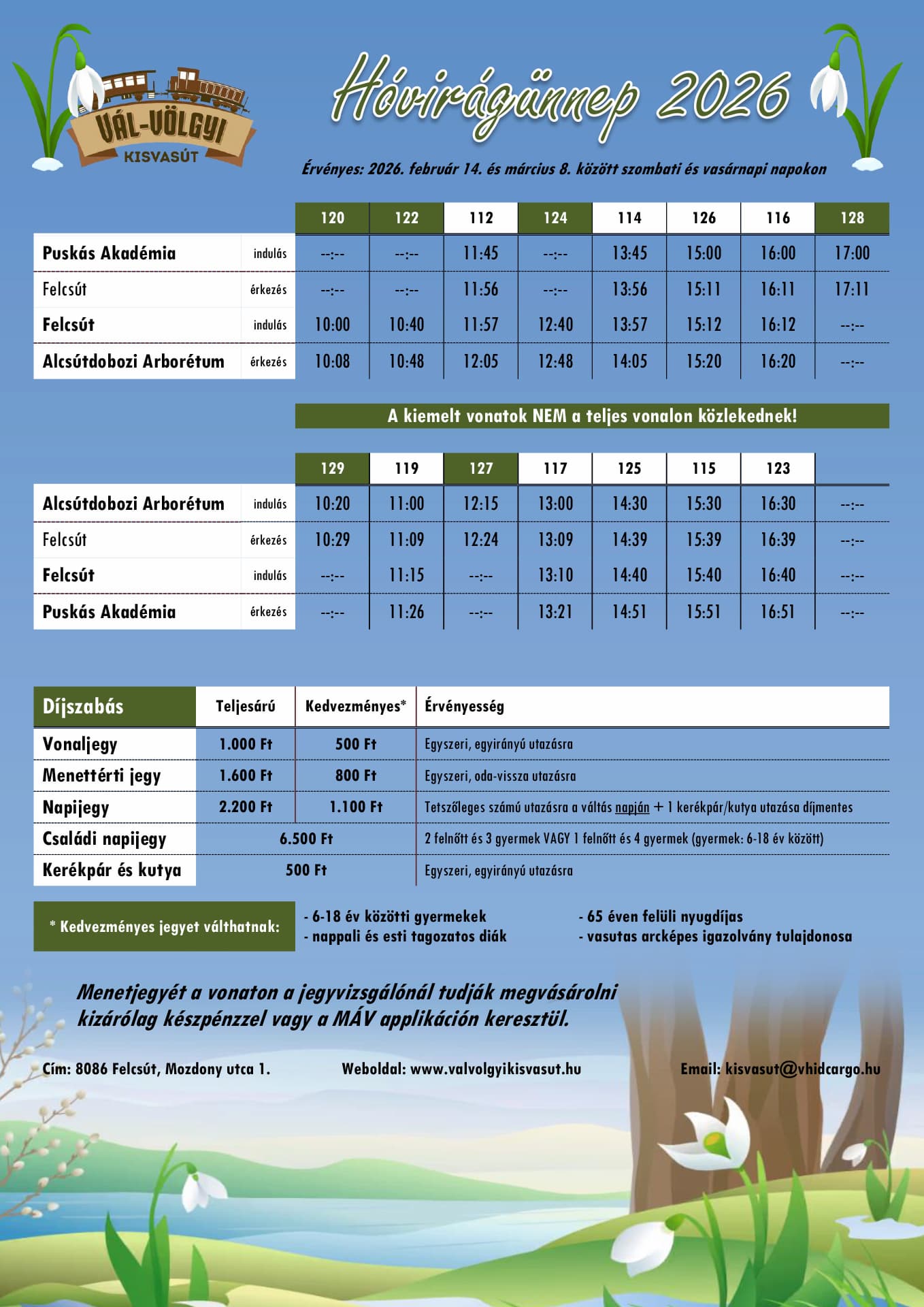 Nyári menetrend 2025